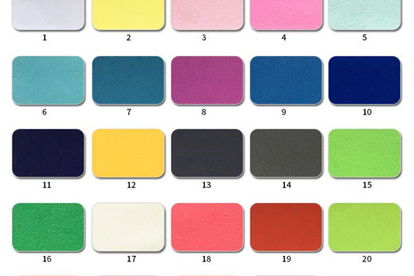 towel color card